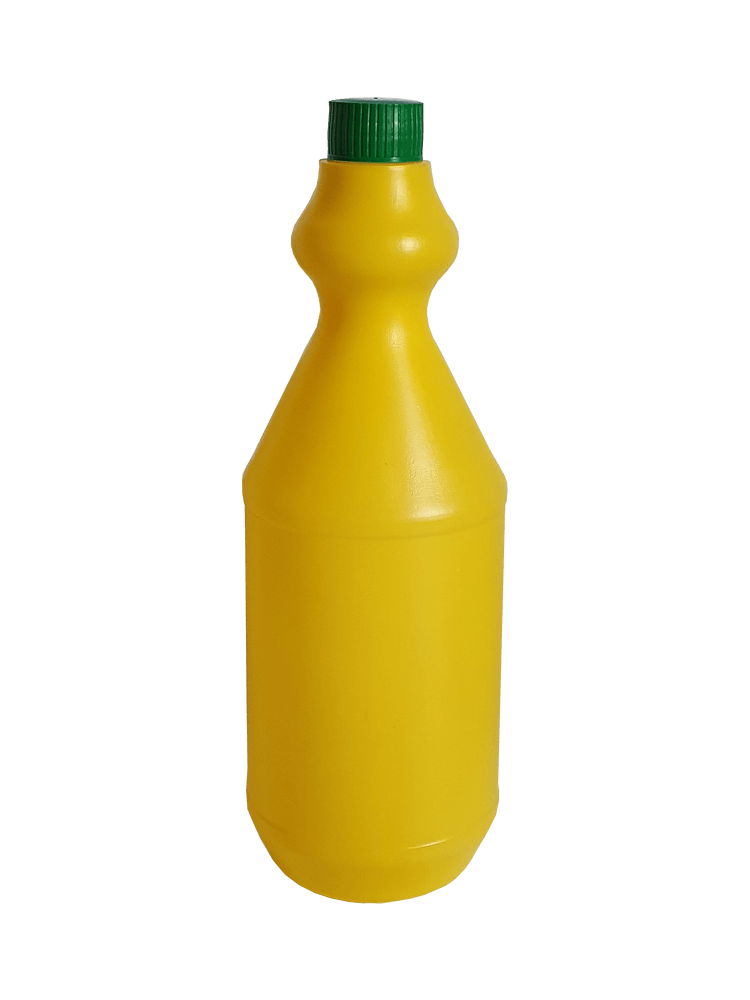 Botella de 1 litro cilíndrica para productos químicos. Fábrica Plásticos  Lago